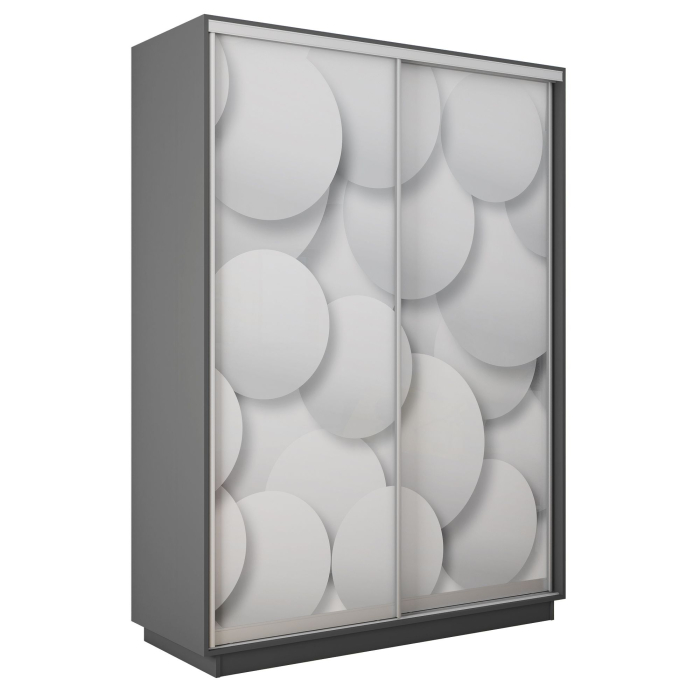 Шкафы-купе 2-х дверные, Шкаф-купе Экспресс 2-х дверный Фотопечать Шары Стекла 140х60х240