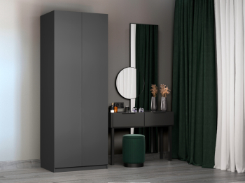 Шкаф складной Е1 Локер ("Гармошка" с системой Push to Move/Левый)81х52.5х220 см