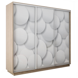 Шкаф-купе Экспресс 3-х дверный Фотопечать Шары Стекла 180х45х220