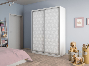 Шкаф-купе Экспресс 2-х дверный Фотопечать Калейдоскоп Стекла 120х45х240