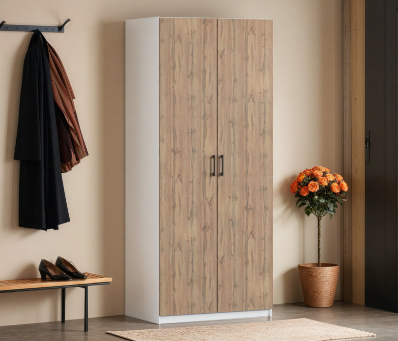 Для одежды, Шкаф двухдверный Макс 1000 мм, вариант №4 (ЛДСП)