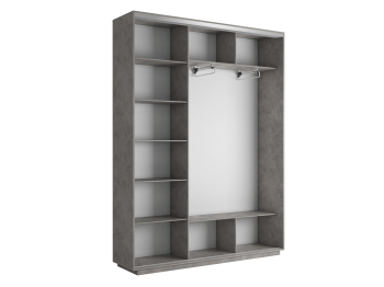 Шкаф-купе Экспресс 3-х дверный Фотопечать Квадрат Стекла 210х45х220