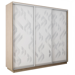 Шкаф-купе Экспресс 3-х дверный Фотопечать Ленты Стекла 180х60х240