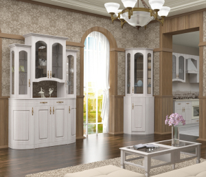 Венеция (Рамух/Сандал белый) Мебель для гостиной