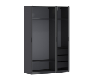 Шкаф трехдверный Макс 1500 мм, вариант №4 (ЛДСП)