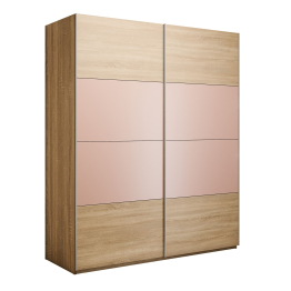 Шкаф-купе Эста 2-х дверный ДСП/Стекла пудра/Доводчик 180х66х240