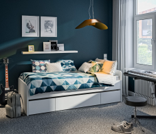 Кровати 90 см, Терра Кровать СБ-3149/1 с ящиками, основание СБ-3343 в подарок!