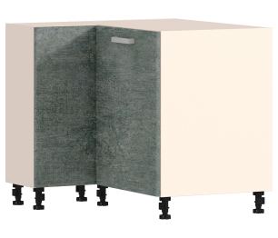 Регина РСУ-90 Шкаф-стол угловой разнстПесочный/фасад МДФ Бетон серый