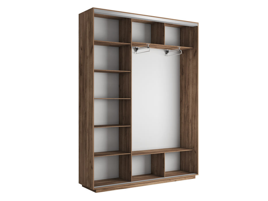 Шкафы-купе 3-х дверные, Шкаф-купе Экспресс Экспенс трио 2200 x 2400 x 450