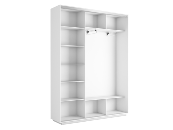 Шкаф-купе Экспресс Медиум (2 зеркала) трио 2400 x 1800 x 450