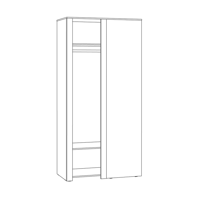 Для одежды, Шкаф угловой Джастин 13.229