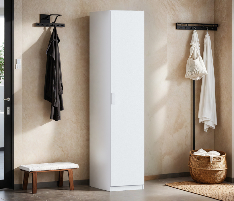 Для одежды, Шкаф однодверный Макс 500 мм, вариант №2 (ЛДСП/МДФ)