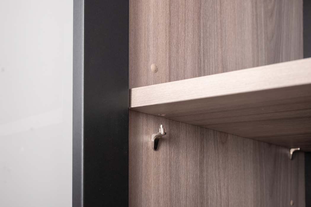 Настенные полки, Шкаф-витрина навесной Роквуд 16.322.02