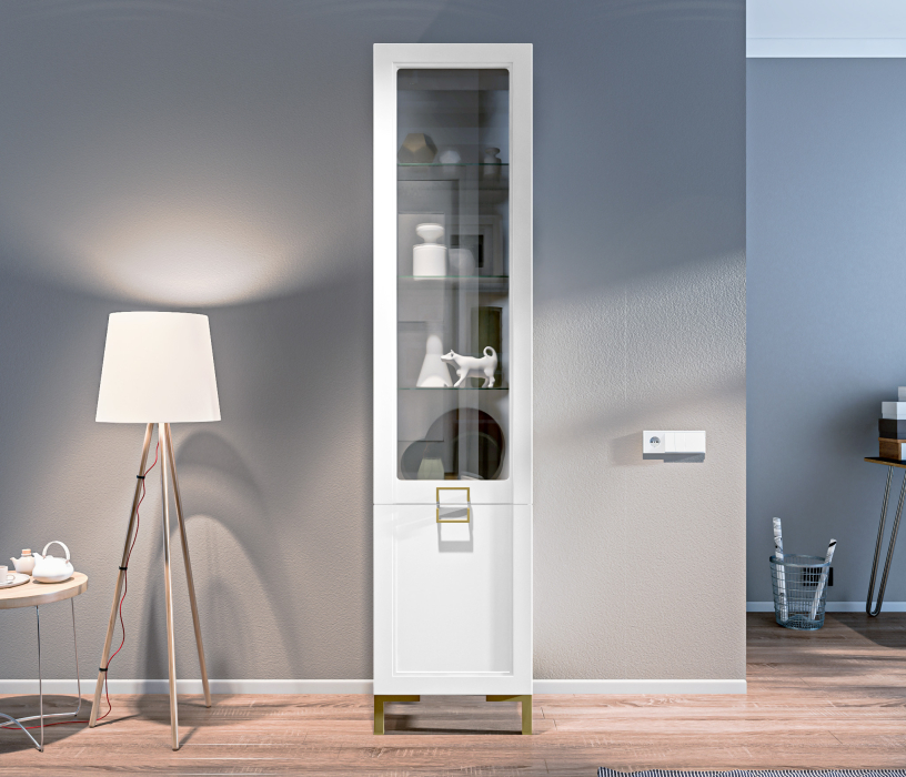 Стенки для гостиной, Комплект для гостиной Ассоль, Белый