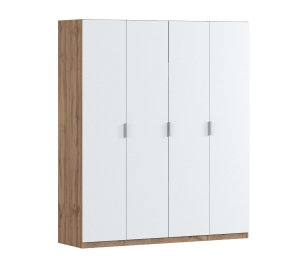 Шкаф четырехдверный Макс 2000 мм, вариант №4 (ЛДСП, корпус дуб вотан)