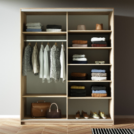 Шкаф-купе Прайм 2-х дверный Стекла хаки/Доводчики 140х57х230