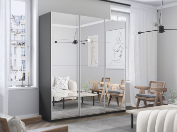 Шкаф Прайм трио Зеркало 2300 x 2100 x 570