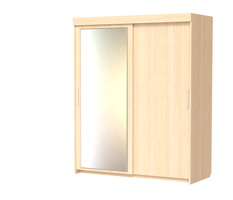 Шкафы-купе 2-х дверные, Шкаф-купе шк-19 двухдверный с зеркалом