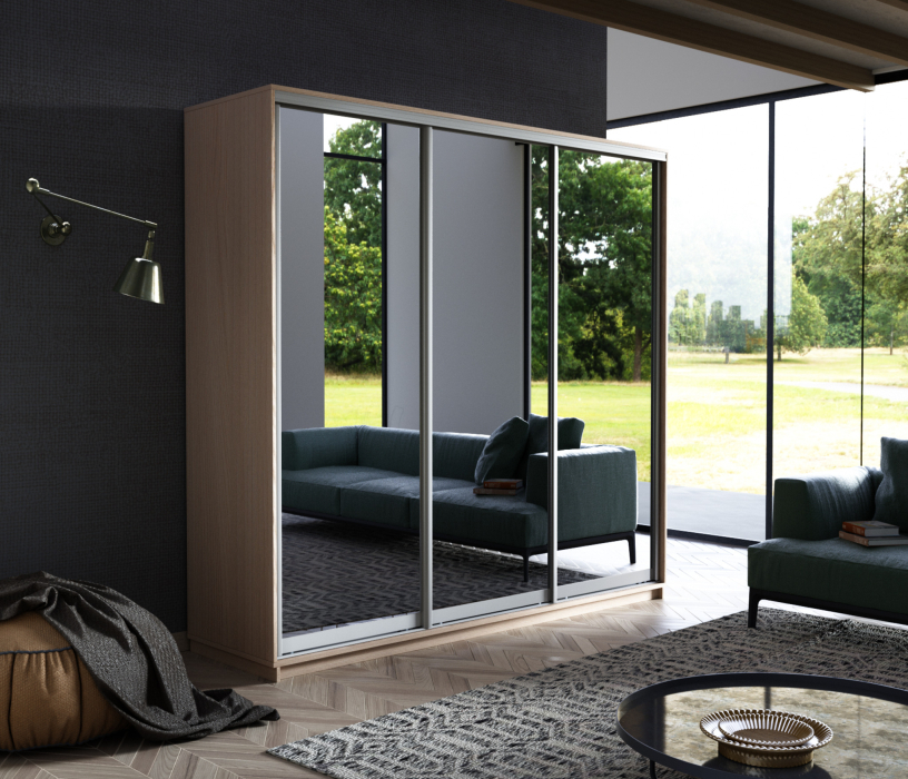 Шкафы-купе, Шкаф-купе Экспресс Экспенс трио 2200 x 2100 x 600