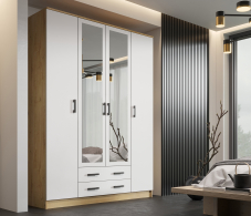 Шкафы распашные, Шкаф Квадро распашной 1,6 м ЛДСП