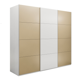 Шкаф-купе Эста 3-х дверный ДСП/Стекла фисташка/Доводчик 270х66х240