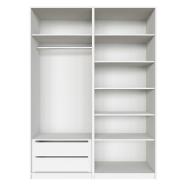 Распашной шкаф Локер 800+800 с ящиками и полками справа