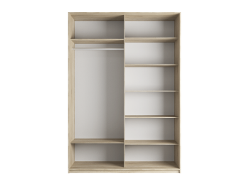 Шкаф-купе Прайм 2-х дверный Стекла черные/Доводчики 120х57х230