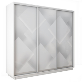 Шкаф-купе Экспресс 3-х дверный Фотопечать Квадрат Стекла 240х60х240