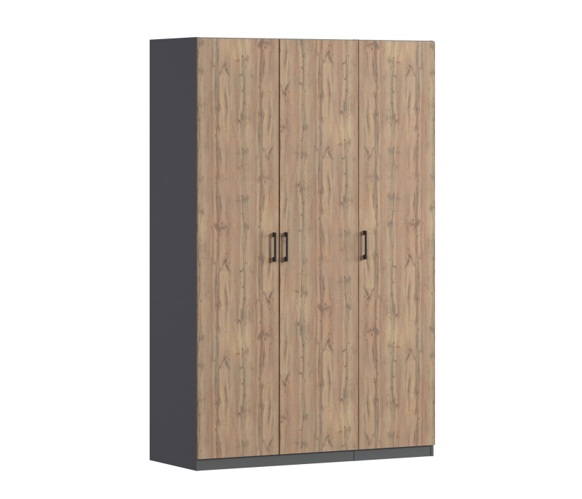 Для одежды, Шкаф трехдверный Макс 1500 мм, вариант №3 (ЛДСП)