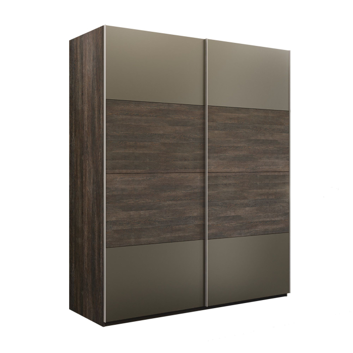 Шкафы-купе 2-х дверные, Шкаф-купе Эста 2-х дверный ДСП/Стекла хаки/Доводчик 180х66х240