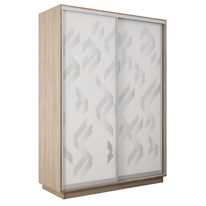 Шкафы-купе 2-х дверные, Шкаф-купе Экспресс 2-х дверный Фотопечать Ленты Стекла 140х60х220