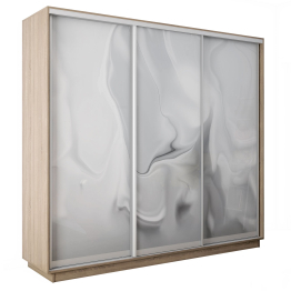Шкаф-купе Экспресс 3-х дверный Фотопечать Шелк Стекла 240х60х240