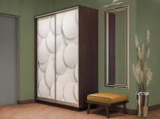Шкафы-купе 2-х дверные, Шкаф-купе Экспресс 2-х дверный Фотопечать Шары Стекла 140х60х240
