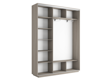 Шкаф-купе Экспресс Медиум (1 зеркало) трио 2200 x 1800 x 450