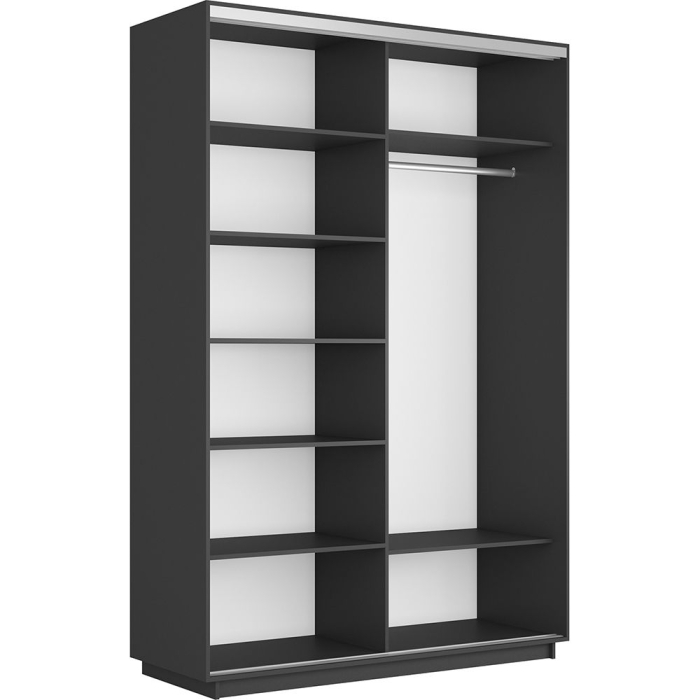 Шкафы-купе 2-х дверные, Шкаф-купе Экспресс 2-х дверный Фотопечать Квадрат Стекла 160х60х240