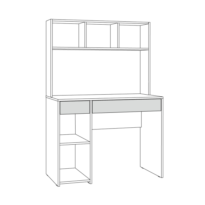 Прямые компьютерные столы, Стол компьютерный Комфорт 12.77 F, сатин