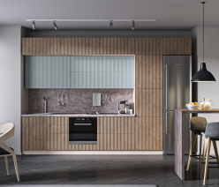 Кухня Регина Джаз МДФ Акация светлая