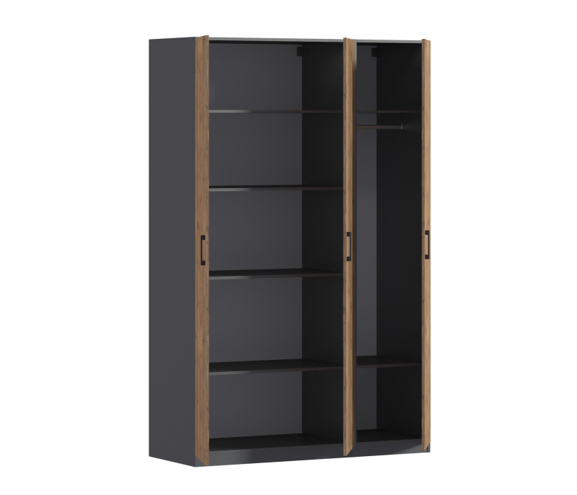 Для одежды, Шкаф трехдверный Макс 1500 мм, вариант №3 (ЛДСП)