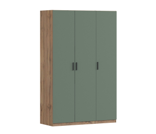 Шкаф трехдверный Макс 1500 мм, вариант №4 (ЛДСП, корпус дуб вотан)