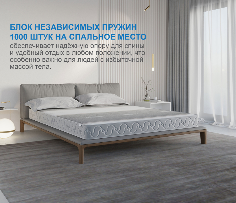 Пружинные матрасы, Матрас Наслаждение-Рафаэль в чехле Magnetic 900х1900