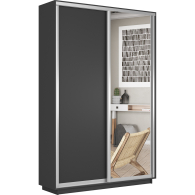 Шкафы-купе 2-х дверные, Шкаф-купе Экспресс Медиум дуо 2400 x 1600 x 450