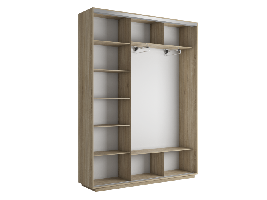 Шкафы-купе 3-х дверные, Шкаф-купе Экспресс Элемент трио 2400 x 1800 x 450