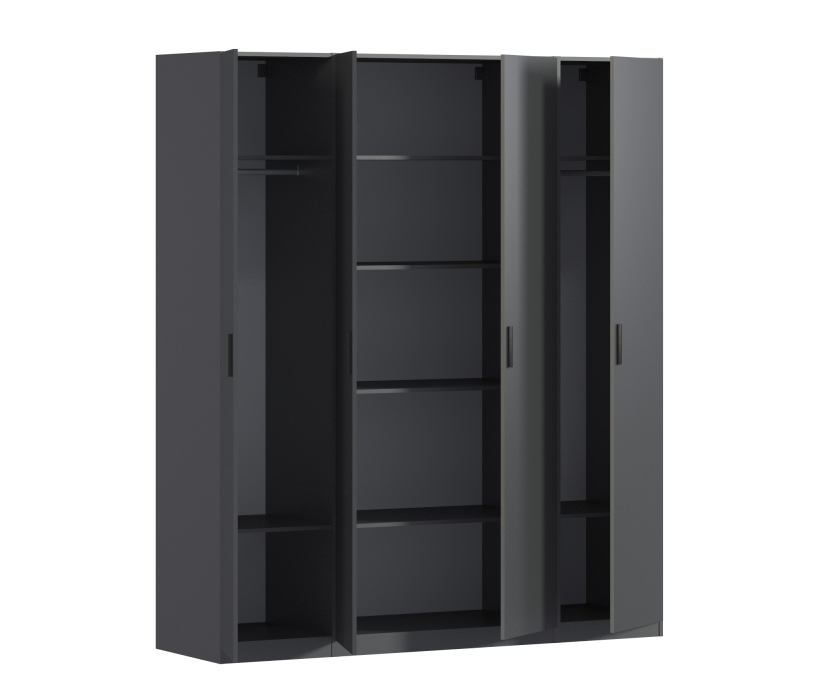 Для одежды, Шкаф четырехдверный Макс 2000 мм, вариант №3 (ЛДСП)