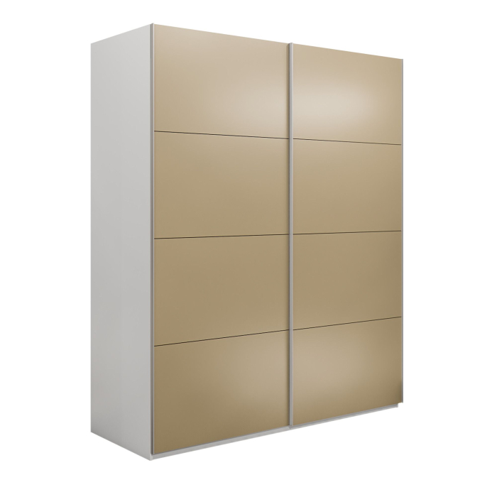 Шкафы-купе 2-х дверные, Шкаф-купе Эста 2-х дверный Стекла фисташка/Доводчик 180х66х240