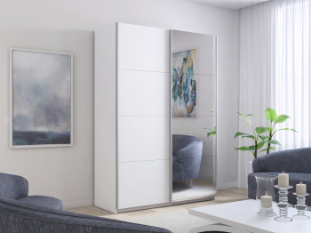 Шкаф-купе Эста ДСП+Зеркало 200х66х240