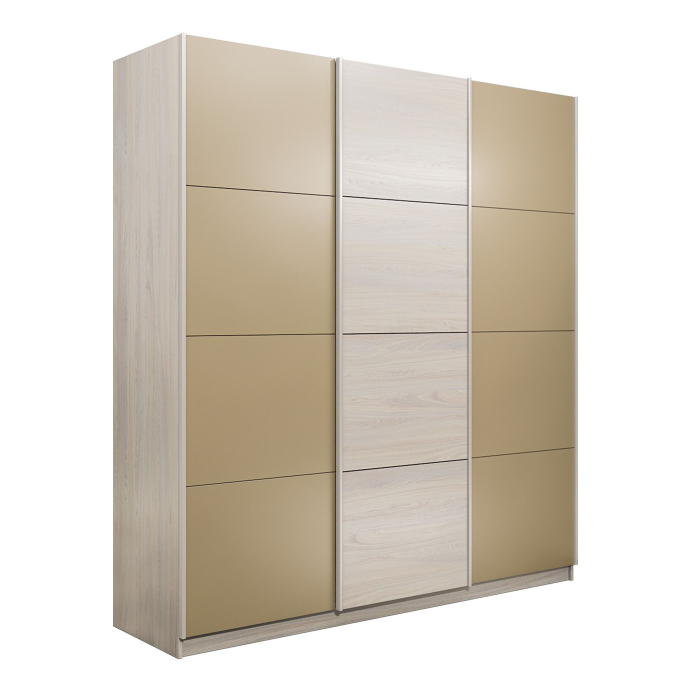 Шкафы-купе 3-х дверные, Шкаф-купе Прайм 3-х дверный Стекла фисташка/ДСП/Доводчики 180х57х230