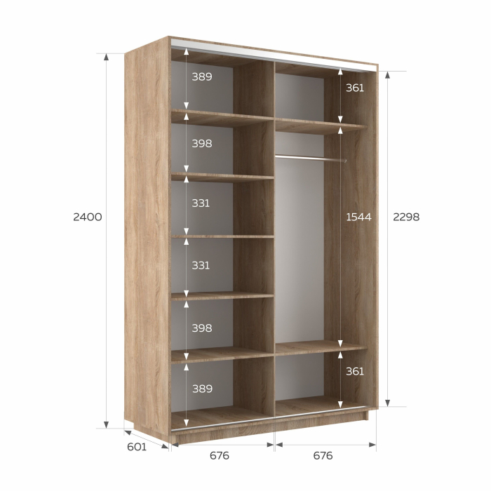 Шкафы-купе 2-х дверные, Шкаф-купе Экспресс 2-х дверный Фотопечать Шары Стекла 140х60х240