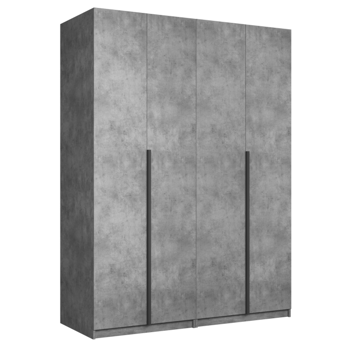 Шкафы распашные, Шкаф складной Е1 Локер ("Гармошка") 162х52.5х220 см,с полками и двумя модулями