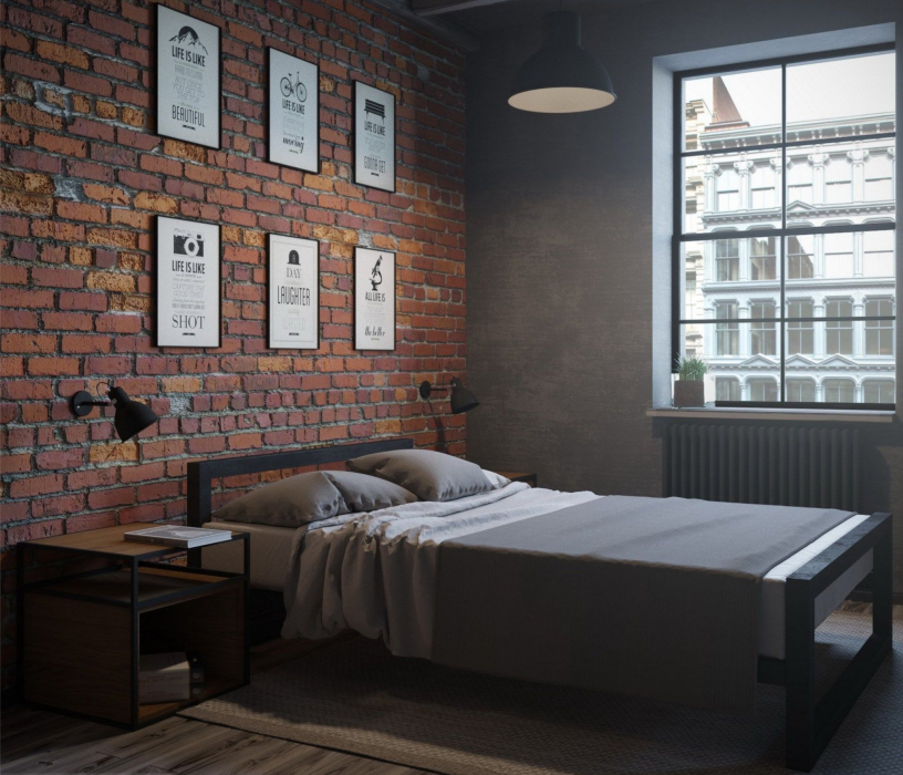 Кровати 90 см, Кровать в стиле лофт Ричмонд 0.9