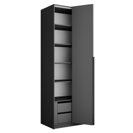 Шкаф Локер 2-х дверный (Гармошка) доп. полки + модуль